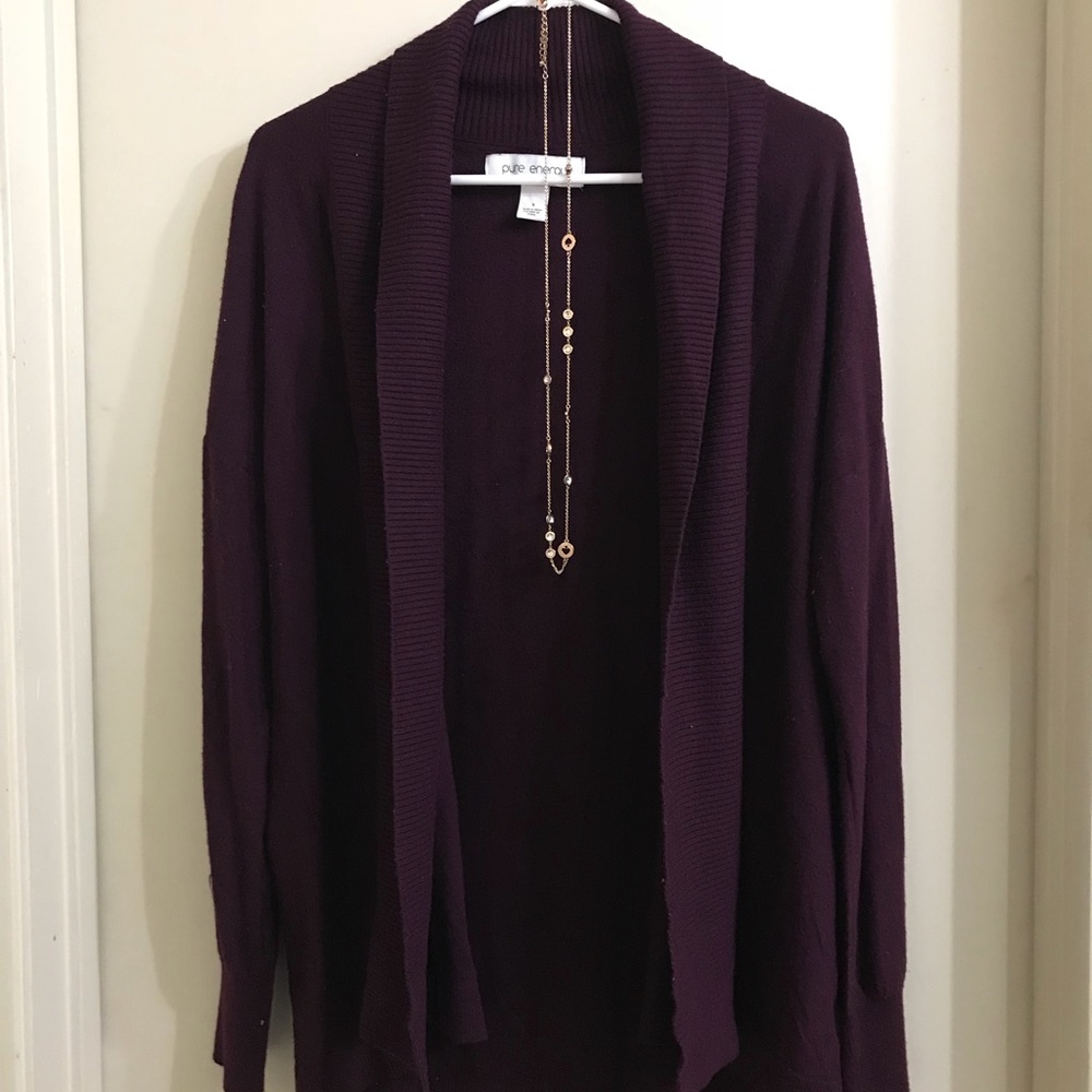 Deep Purple Cardigan